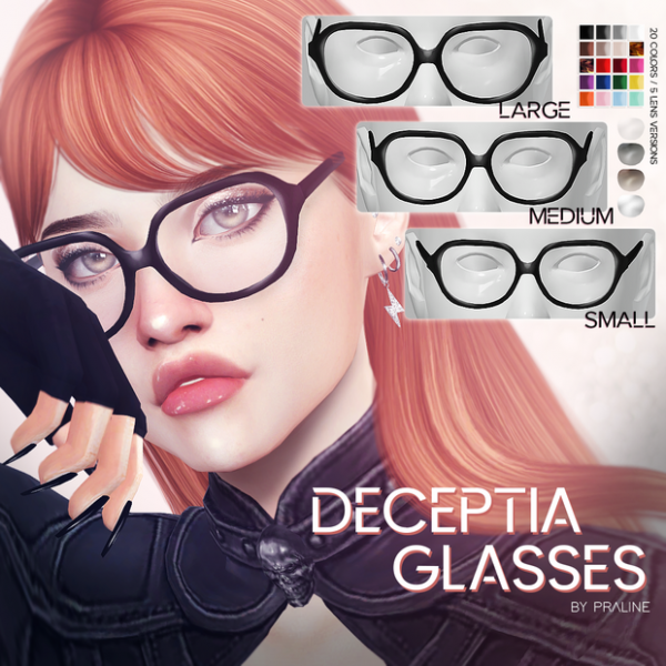 Maxis Match DECEPTIA Glasses by simsfinds - The Sims 4 Custom Content