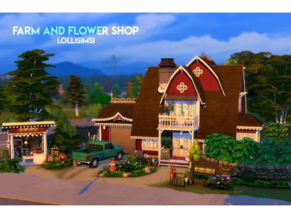 Maxis Match farm and flower shop by Lollisimsi - The Sims 4 Custom Content