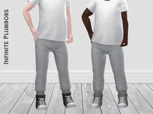 Maxis Match InfinitePlumbobs' IP Toddler Classic High Top Converse Seasons by thesimsresource - The Sims 4 Custom Content