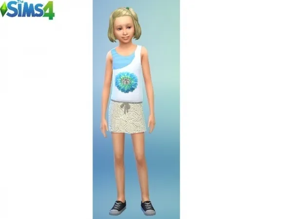 Alpha GalaxyUnicorn1's Summer Outfit For Girls - The Sims 4 Custom Content