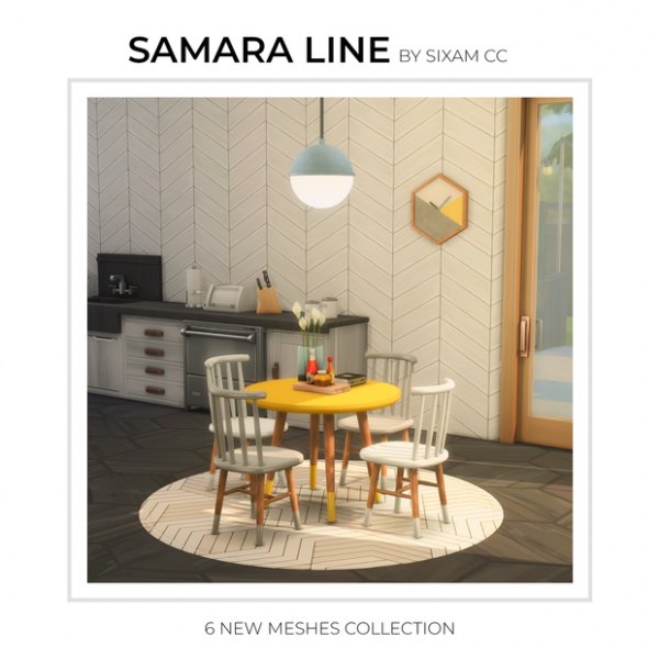 Maxis Match Samara Line by simsfinds - The Sims 4 Custom Content