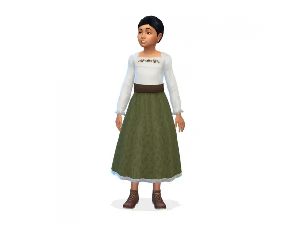 Alpha Josefinas Harvest Dress - The Sims 4 Custom Content