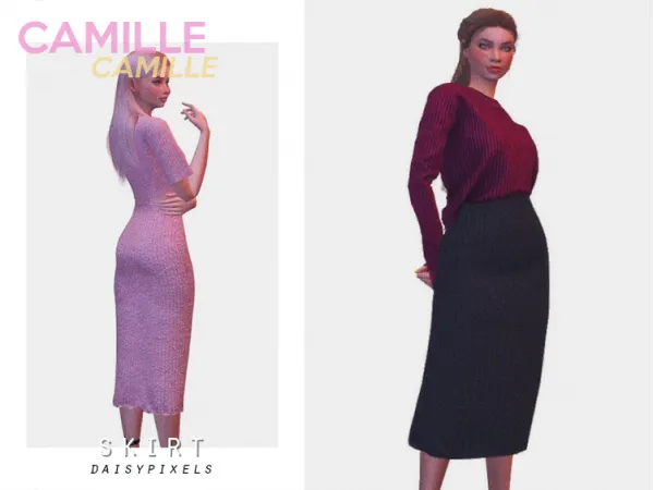 Alpha Camille Skirt ( ) - The Sims 4 Custom Content