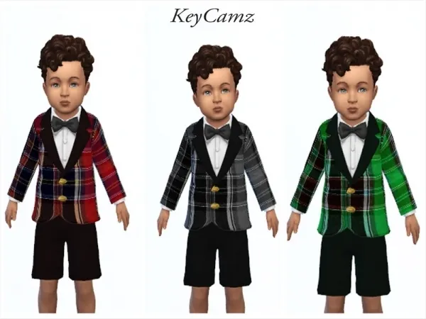 Alpha ErinAOK's KeyCamz Toddler Suit 1223 - The Sims 4 Custom Content