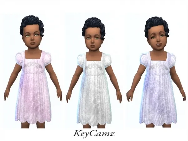 Alpha ErinAOK's KeyCamz Tiara Todder Dress 1223 - The Sims 4 Custom Content