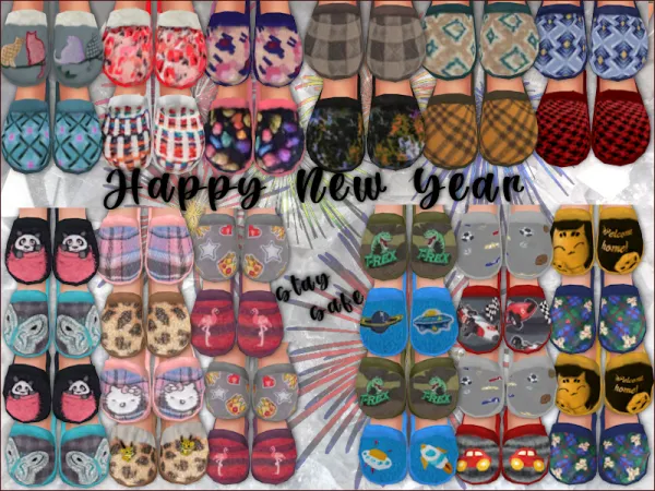Maxis Match SLIPPERS FOR ALL AGES AND GENDERS - The Sims 4 Custom Content