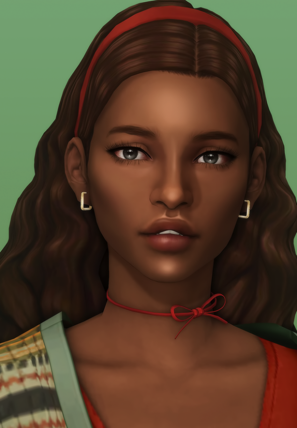 Maxis Match holly hair by simsfinds - The Sims 4 Custom Content