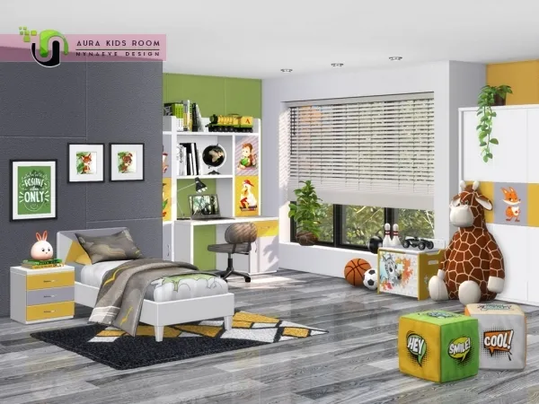 Alpha Aura Kids Room by simsfinds - The Sims 4 Custom Content