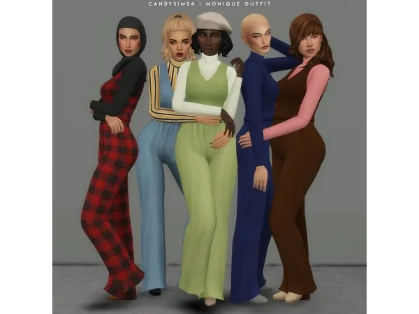 Maxis Match MONIQUE OUTFIT - The Sims 4 Custom Content