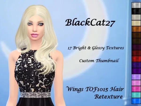 Alpha BlackCat27 Wings TOF1015 - The Sims 4 Custom Content