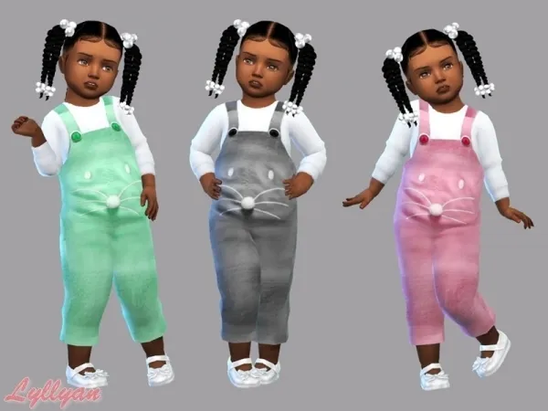 Alpha LYLLYAN's Jumpsuit Daniela Toddler - The Sims 4 Custom Content