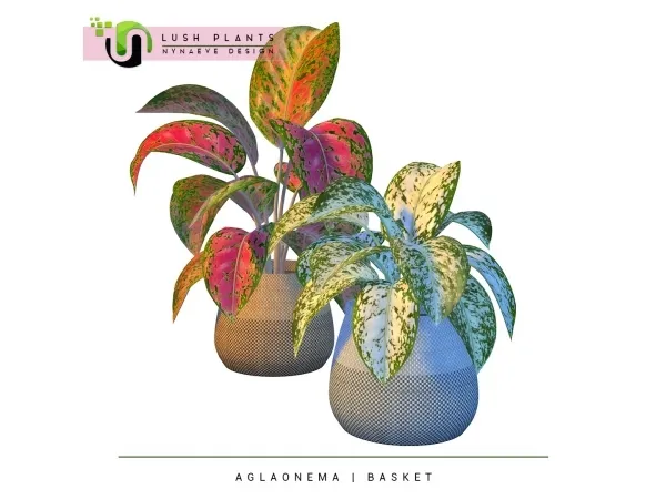 Alpha Lush Aglaonema Plant - The Sims 4 Custom Content