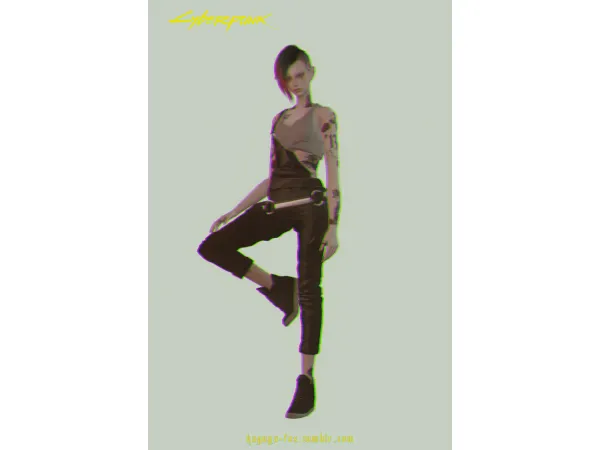 Alpha cyberpunk2077judy alvarez fox by kaguya - The Sims 4 Custom Content