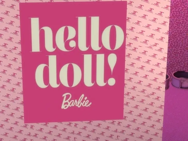 Alpha BeABarbie's Be A Barbie Barbie's wall poster - The Sims 4 Custom Content