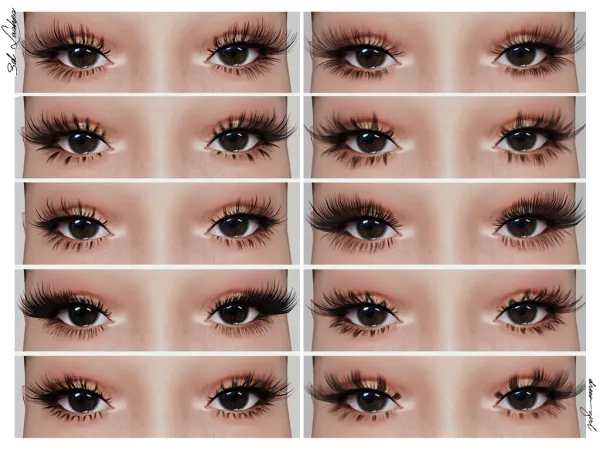Alpha [ DREAMGIRL ] 3D LASHES VER 5 - The Sims 4 Custom Content