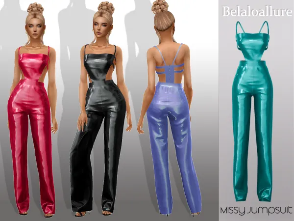 Alpha vinyl jumpsuit - The Sims 4 Custom Content