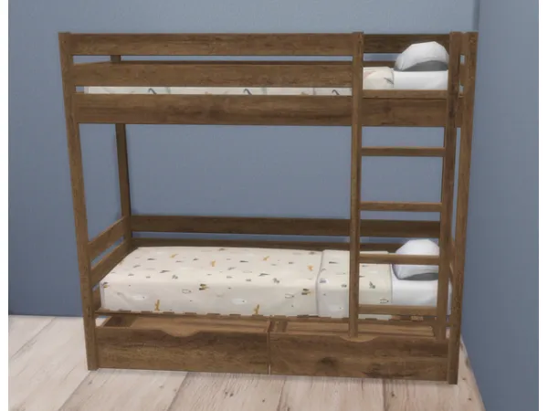 Alpha Nyborg Bunkbed sims by Nordica - The Sims 4 Custom Content