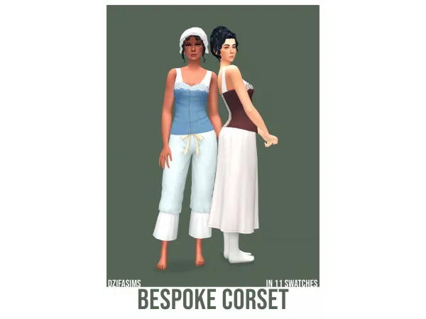 Maxis Match bespoke corset - The Sims 4 Custom Content