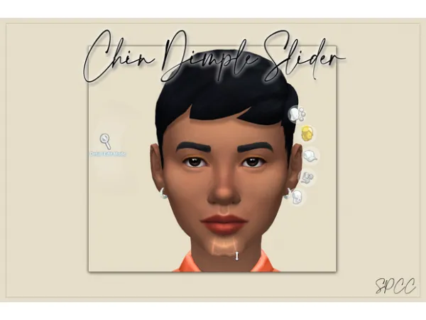 Maxis Match Chin Dimple Slider by Sunflower Petals - The Sims 4 Custom Content