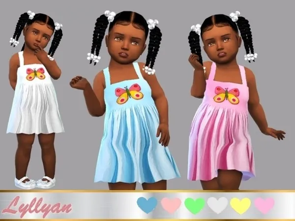 Alpha LYLLYAN's Dress Anna baby - The Sims 4 Custom Content