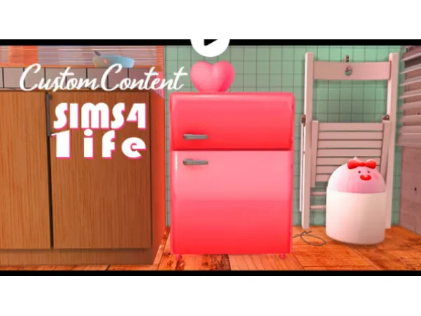 Maxis Match Mini Fridge D by Sims41ife - The Sims 4 Custom Content