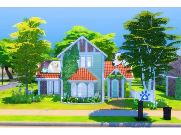 Alpha [honoreii] Happy Paws Vet Clinic - The Sims 4 Custom Content