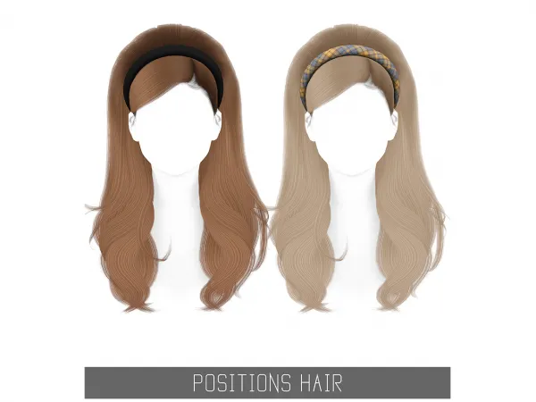 Alpha POSITIONS HAIR - The Sims 4 Custom Content