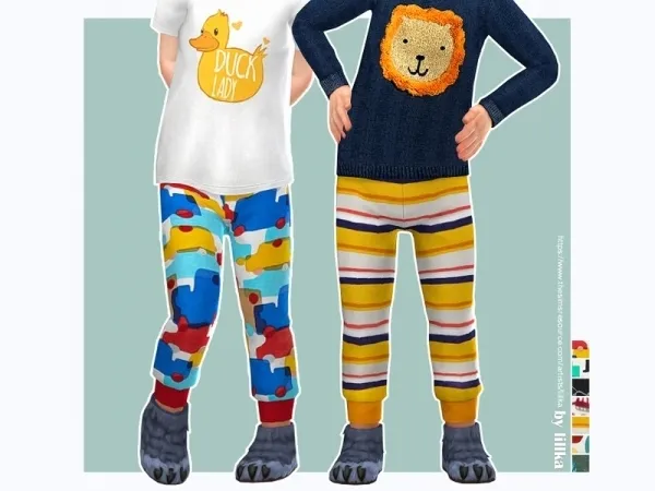 Maxis Match lillka's Sweatpants for Toddler Boys - The Sims 4 Custom Content