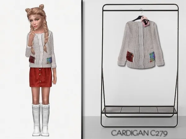 Maxis Match turksimmer's Cardigan C279 - The Sims 4 Custom Content