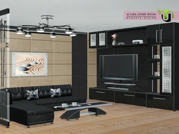 Alpha Altara Living Room - The Sims 4 Custom Content