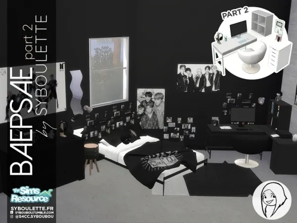 Syboubou's Baepsae set - Kpop bedroom (part 2)