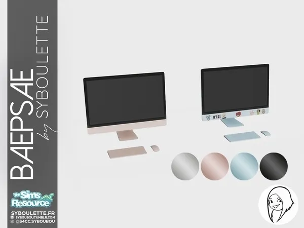 Baepsae set Computer - The Sims 4 Custom Content