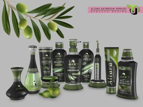 Alpha Altara Bathroom Supplies - The Sims 4 Custom Content