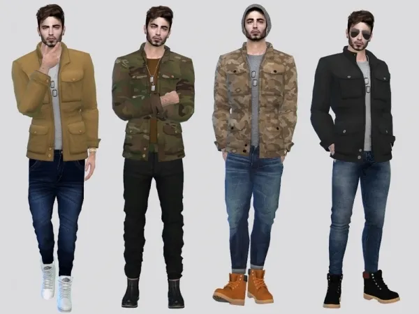 Maxis Match McLayneSims' Surge Basic Military Jacket - The Sims 4 Custom Content