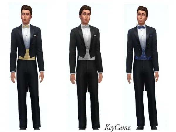 Maxis Match ErinAOK's KeyCamz Men's Tuxedo 1231 - The Sims 4 Custom Content