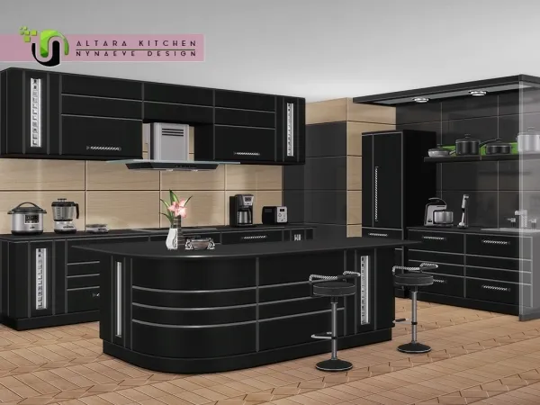 Alpha Altara Kitchen - The Sims 4 Custom Content