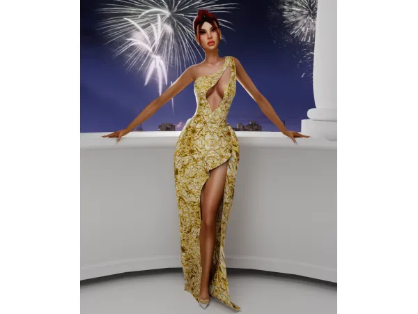 Alpha HAPPY NEW YEAR by simsfinds - The Sims 4 Custom Content