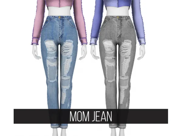 Alpha MOM JEAN - The Sims 4 Custom Content