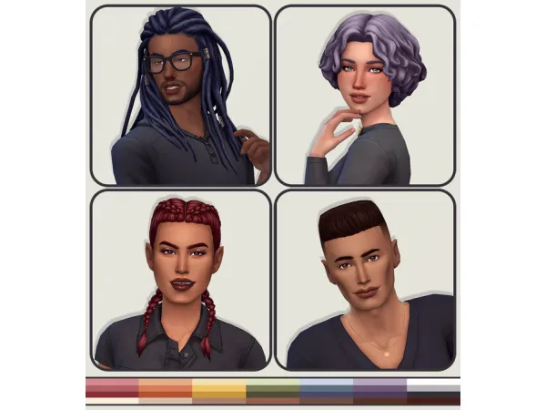 Maxis Match Strangerville Hairs in The Historian by Erin - The Sims 4 Custom Content