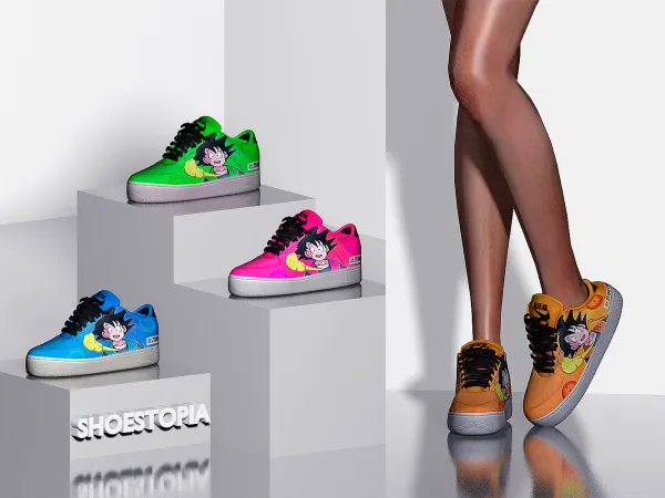 Alpha Dragon Ball Shoes by shoestopia - The Sims 4 Custom Content