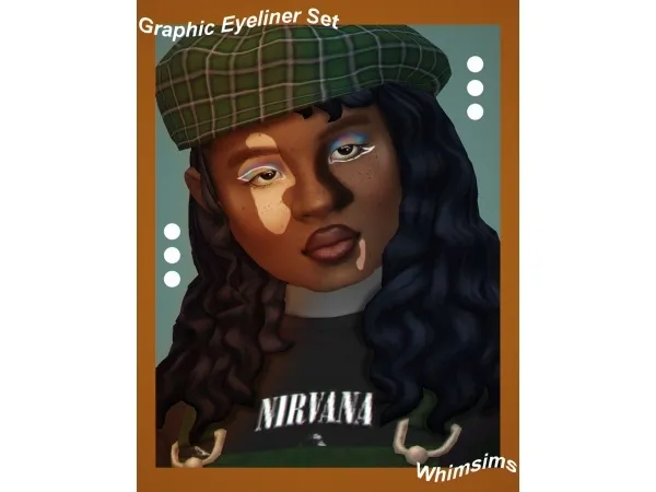 Maxis Match Graphic Eyeliner Set - The Sims 4 Custom Content