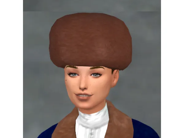 Alpha Fur Hat - The Sims 4 Custom Content
