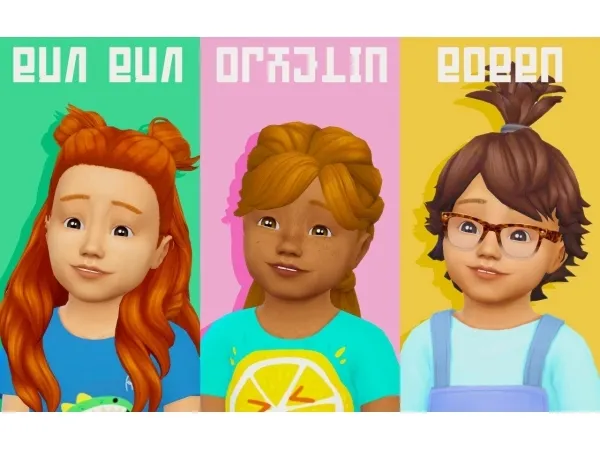 Maxis Match age conversions simlaughlove bun bun desysimmer ophelia and okruee bobba - The Sims 4 Custom Content