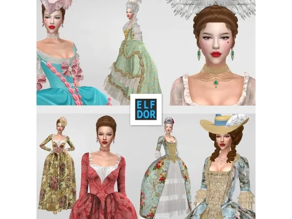 Alpha Patreon Rococo Collection Part 1 - The Sims 4 Custom Content