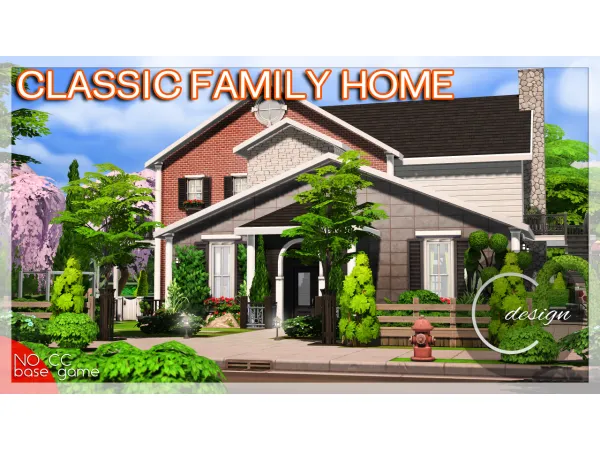 Maxis Match Classic Family Home - The Sims 4 Custom Content