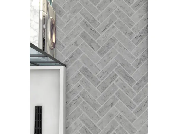 Maxis Match Herringbone Brick Flooring - The Sims 4 Custom Content