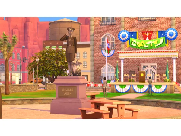 Alpha HERO OF STRANGERVILLE STATUE ( DOWNLOAD) - The Sims 4 Custom Content