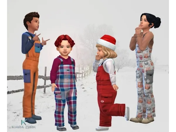 Maxis Match Snow bib Hoodie Conversion - The Sims 4 Custom Content