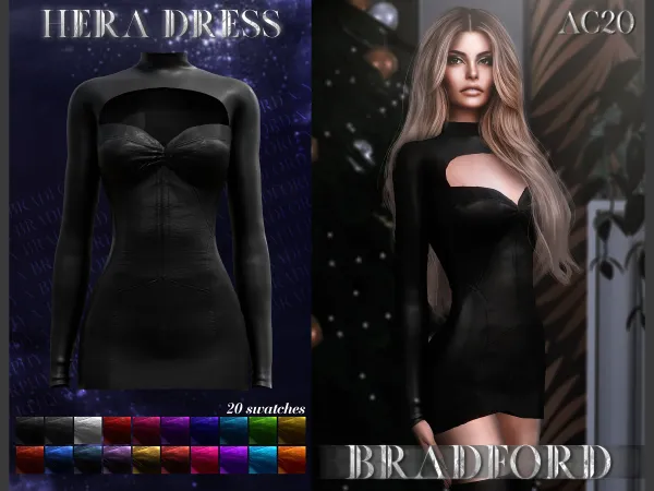 Alpha Hera Dress by bradford - The Sims 4 Custom Content