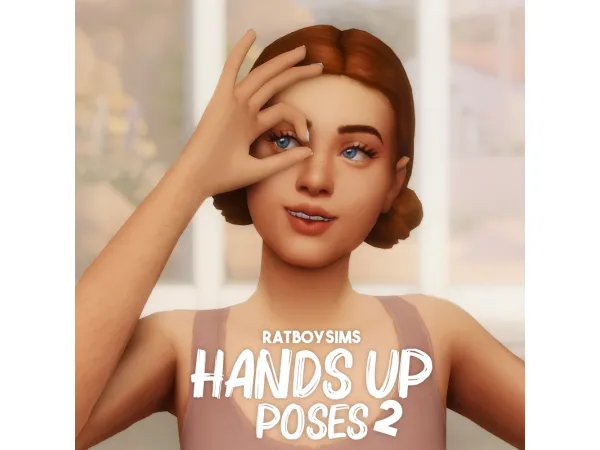Maxis Match hands up poses 2 - The Sims 4 Custom Content